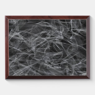 Elegant Smoke Swirl Texture Award Plaque