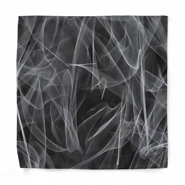 Elegant Smoke Swirl Texture Bandana (Front)