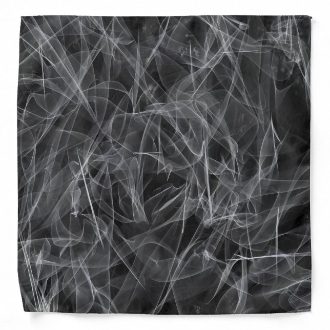 Elegant Smoke Swirl Texture Bandana (Front)