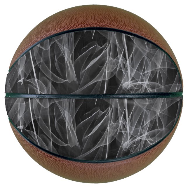 Elegant Smoke Swirl Texture Basketball (Front)