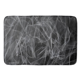 Elegant Smoke Swirl Texture Bath Mat