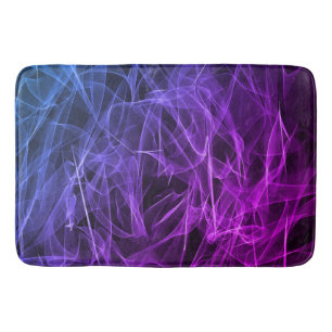 Elegant Smoke Swirl Texture Bath Mat