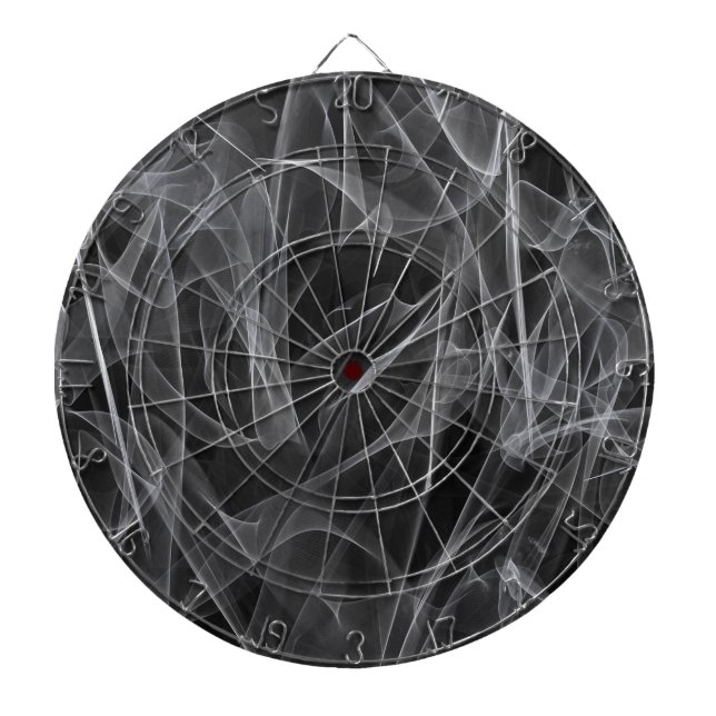 Elegant Smoke Swirl Texture Dart Board (Front)