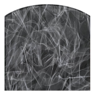 Elegant Smoke Swirl Texture Door Sign