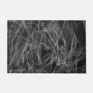 Elegant Smoke Swirl Texture Doormat