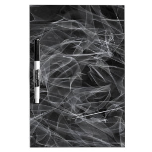 Elegant Smoke Swirl Texture Dry Erase Board