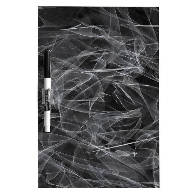 Elegant Smoke Swirl Texture Dry Erase Board (Front)