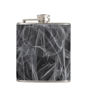 Elegant Smoke Swirl Texture Flask