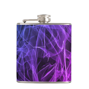 Elegant Smoke Swirl Texture Flask