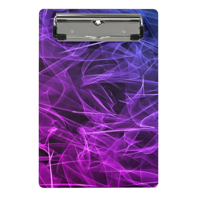 Elegant Smoke Swirl Texture Mini Clipboard (Front)