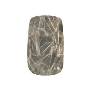 Elegant Smoke Swirl Texture Minx Nail Art