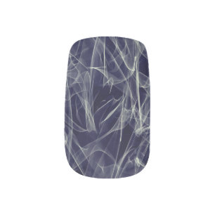 Elegant Smoke Swirl Texture Minx Nail Art
