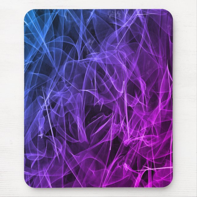 Elegant Smoke Swirl Texture Mouse Pad (Front)