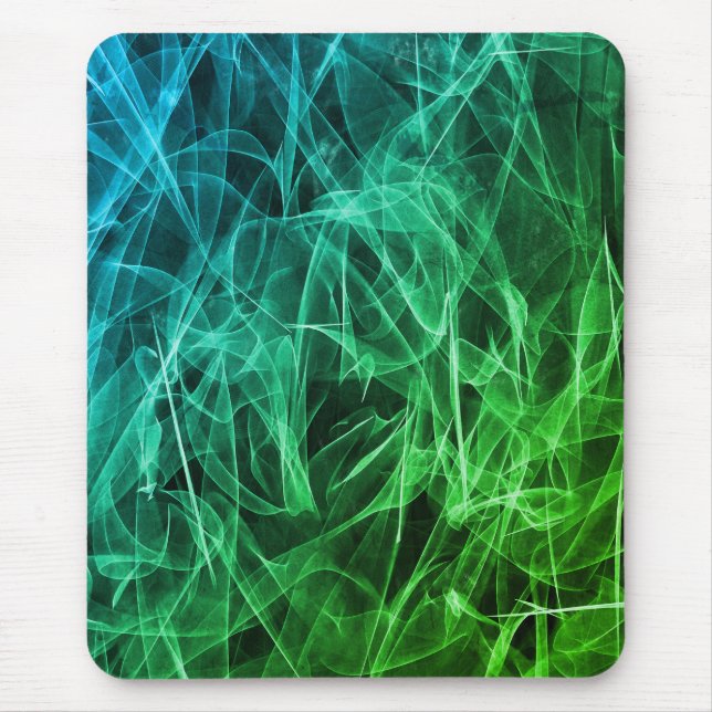 Elegant Smoke Swirl Texture Mouse Pad (Front)