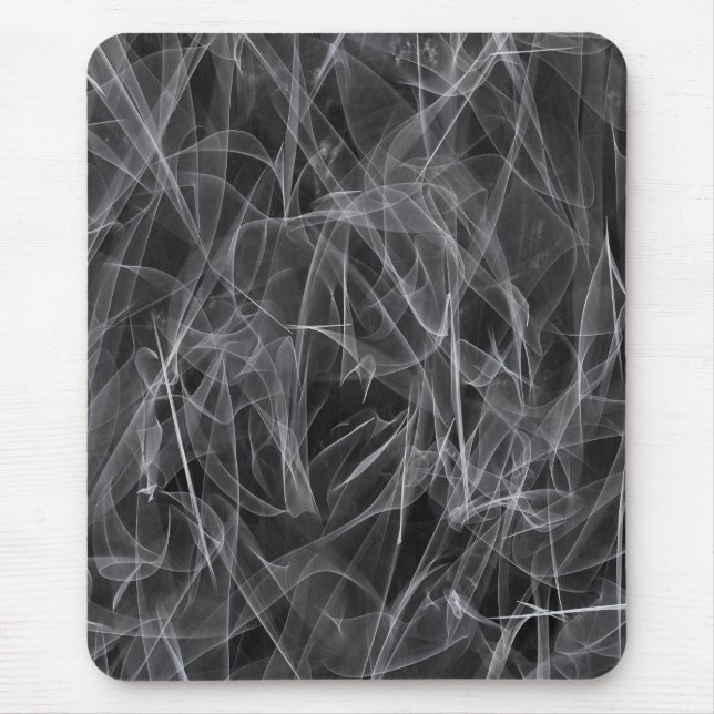 Elegant Smoke Swirl Texture Mouse Pad (Front)