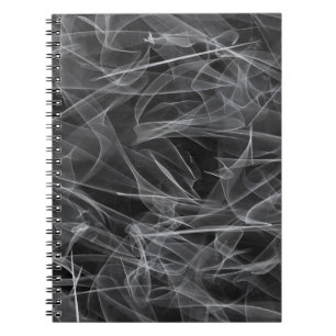 Elegant Smoke Swirl Texture Notebook