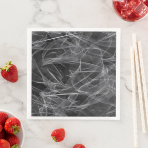 Elegant Smoke Swirl Texture Paper Dinner Napkins