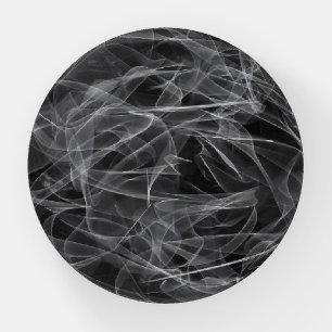 Elegant Smoke Swirl Texture Paperweight