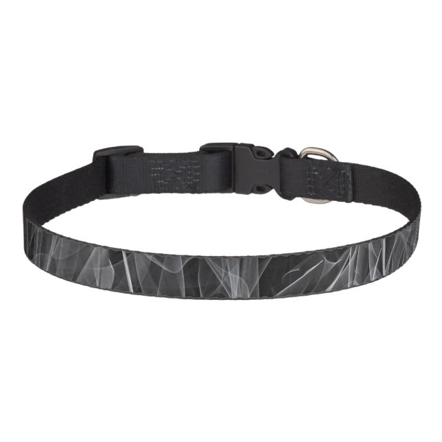 Elegant Smoke Swirl Texture Pet Collar (Front)