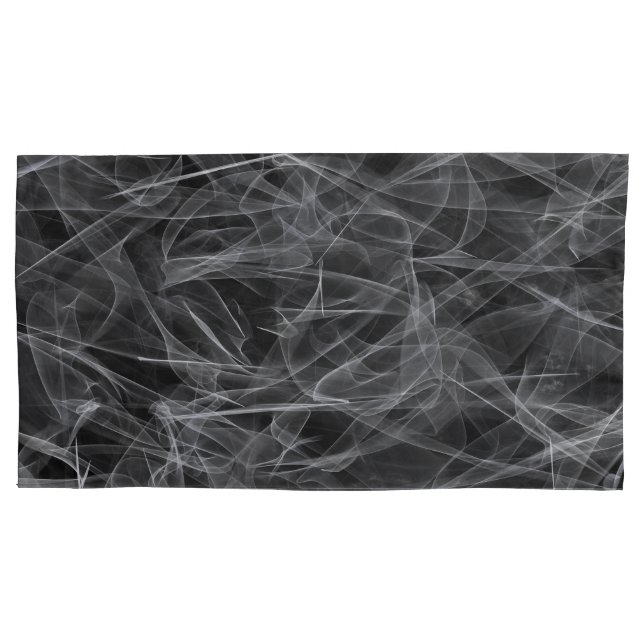 Elegant Smoke Swirl Texture Pillow Case (Front-Left)