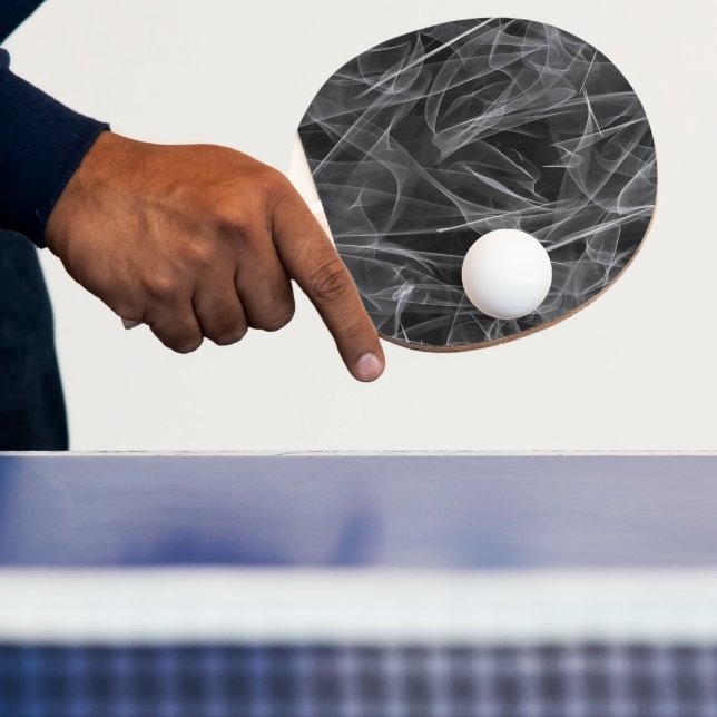 Elegant Smoke Swirl Texture Ping Pong Paddle (Insitu)