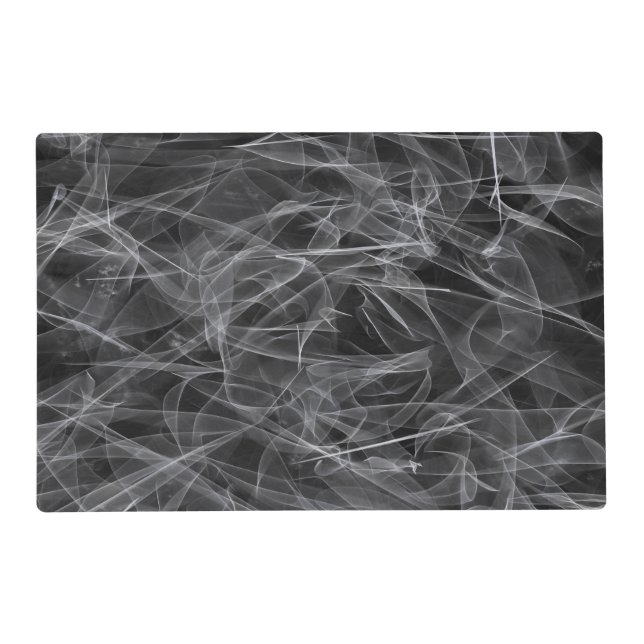 Elegant Smoke Swirl Texture Placemat (Front)