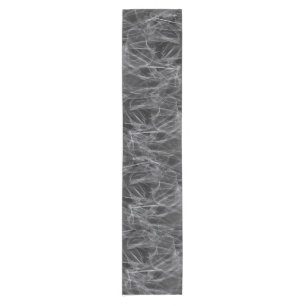 Elegant Smoke Swirl Texture Short Table Runner