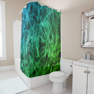 Elegant Smoke Swirl Texture Shower Curtain