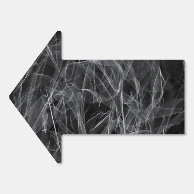 Elegant Smoke Swirl Texture Sign (Front)