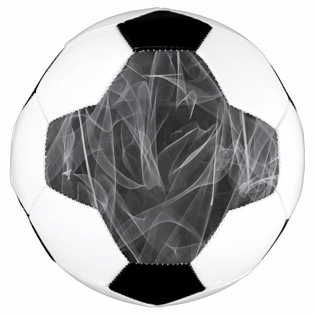 Elegant Smoke Swirl Texture Soccer Ball (Front)
