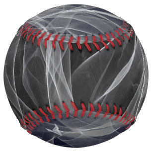 Elegant Smoke Swirl Texture Softball