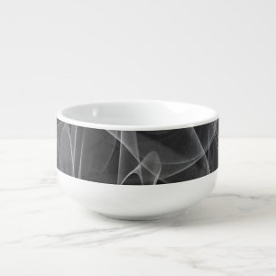 Elegant Smoke Swirl Texture Soup Mug