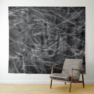 Elegant Smoke Swirl Texture Tapestry