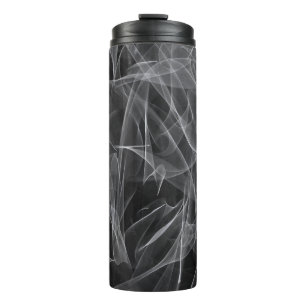 Elegant Smoke Swirl Texture Thermal Tumbler