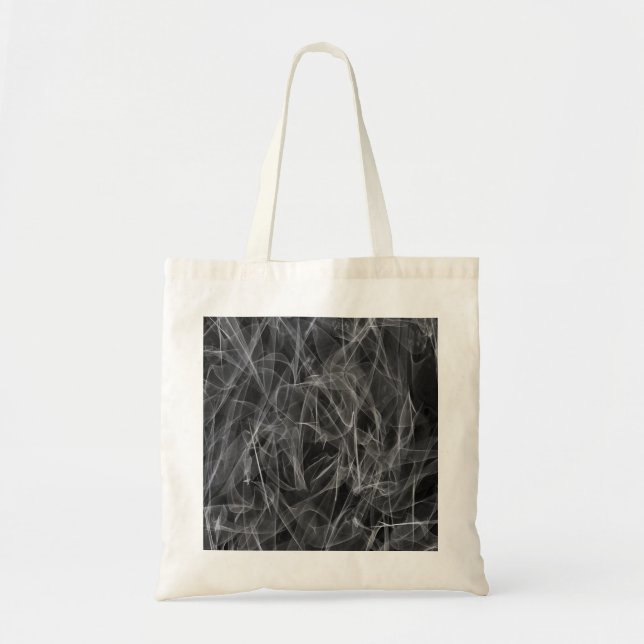 Elegant Smoke Swirl Texture Tote Bag (Front)