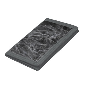 Elegant Smoke Swirl Texture Tri-fold Wallet