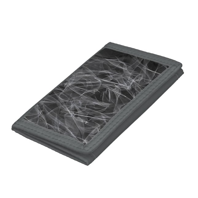 Elegant Smoke Swirl Texture Trifold Wallet (Bottom)