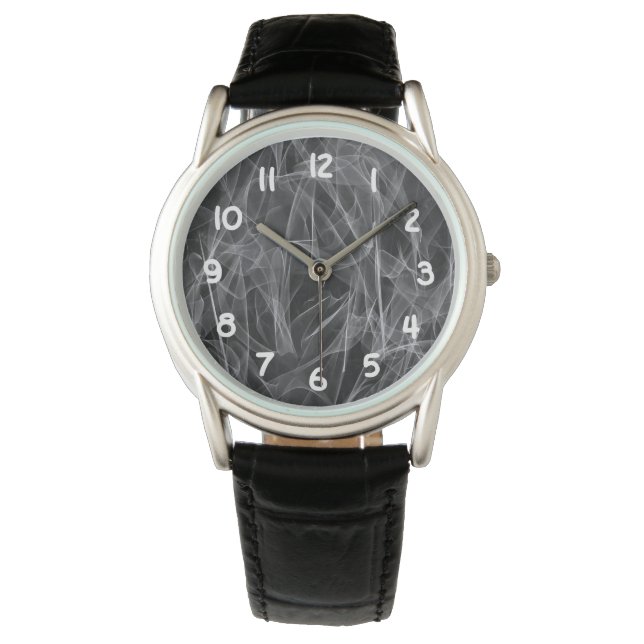 Elegant Smoke Swirl Texture Watch (Front)
