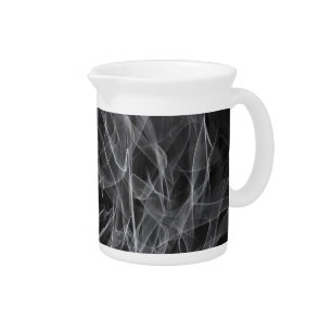 Elegant Smoke Swirls – Mystical Aesthetics Beverage Pitcher
