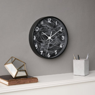 Elegant Smoke Swirls – Mystical Aesthetics Clock
