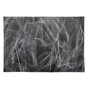 Elegant Smoke Swirls – Mystical Aesthetics Cloth Placemat