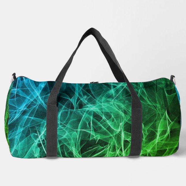 Elegant Smoke Swirls – Mystical Aesthetics Duffle Bag (Front)