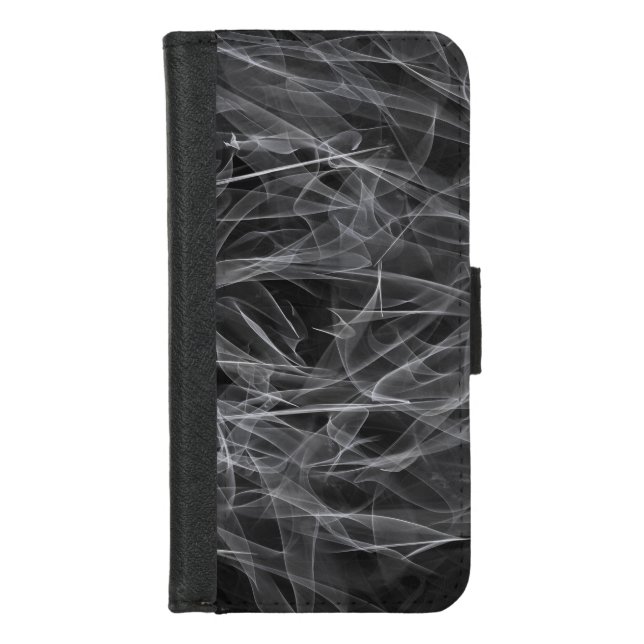 Elegant Smoke Swirls – Mystical Aesthetics iPhone Wallet Case (Front)