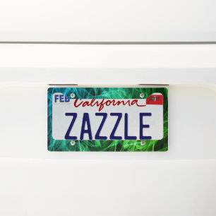 Elegant Smoke Swirls – Mystical Aesthetics  License Plate Frame