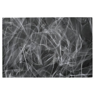 Elegant Smoke Swirls – Mystical Aesthetics Metal Print