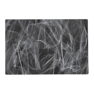 Elegant Smoke Swirls – Mystical Aesthetics Placemat