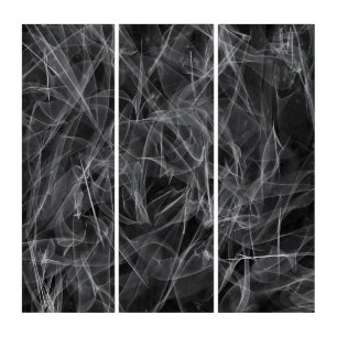 Elegant Smoke Swirls – Mystical Aesthetics Triptych