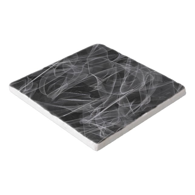 Elegant Smoke Swirls – Mystical Aesthetics Trivet (Corner)