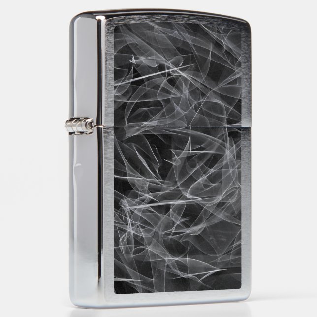 Elegant Smoke Swirls – Mystical Aesthetics Zippo Lighter (Right)