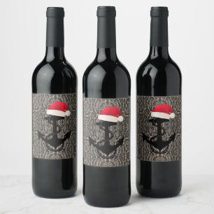 elegant snake skin print + ANCHOR   Wine Label